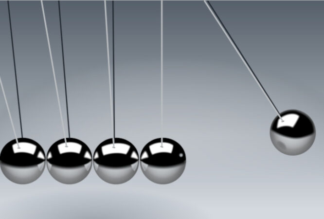 Image of a Newton's Cradle